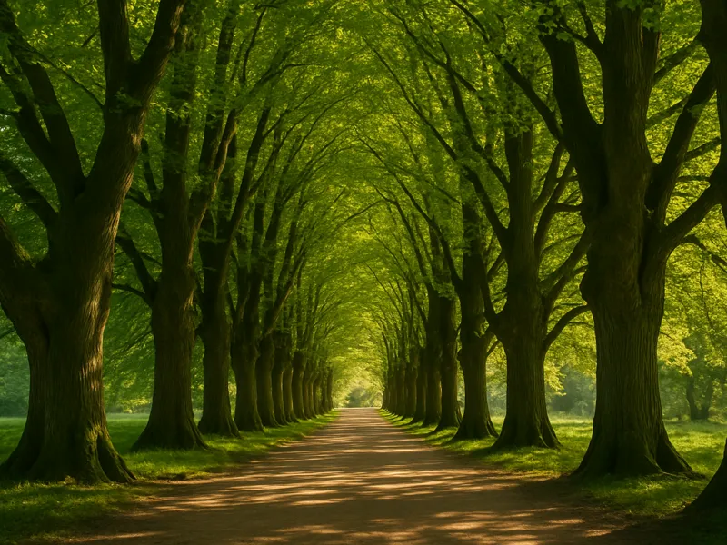 Slavná lipová alej vedoucí do Libosadu u Jičína